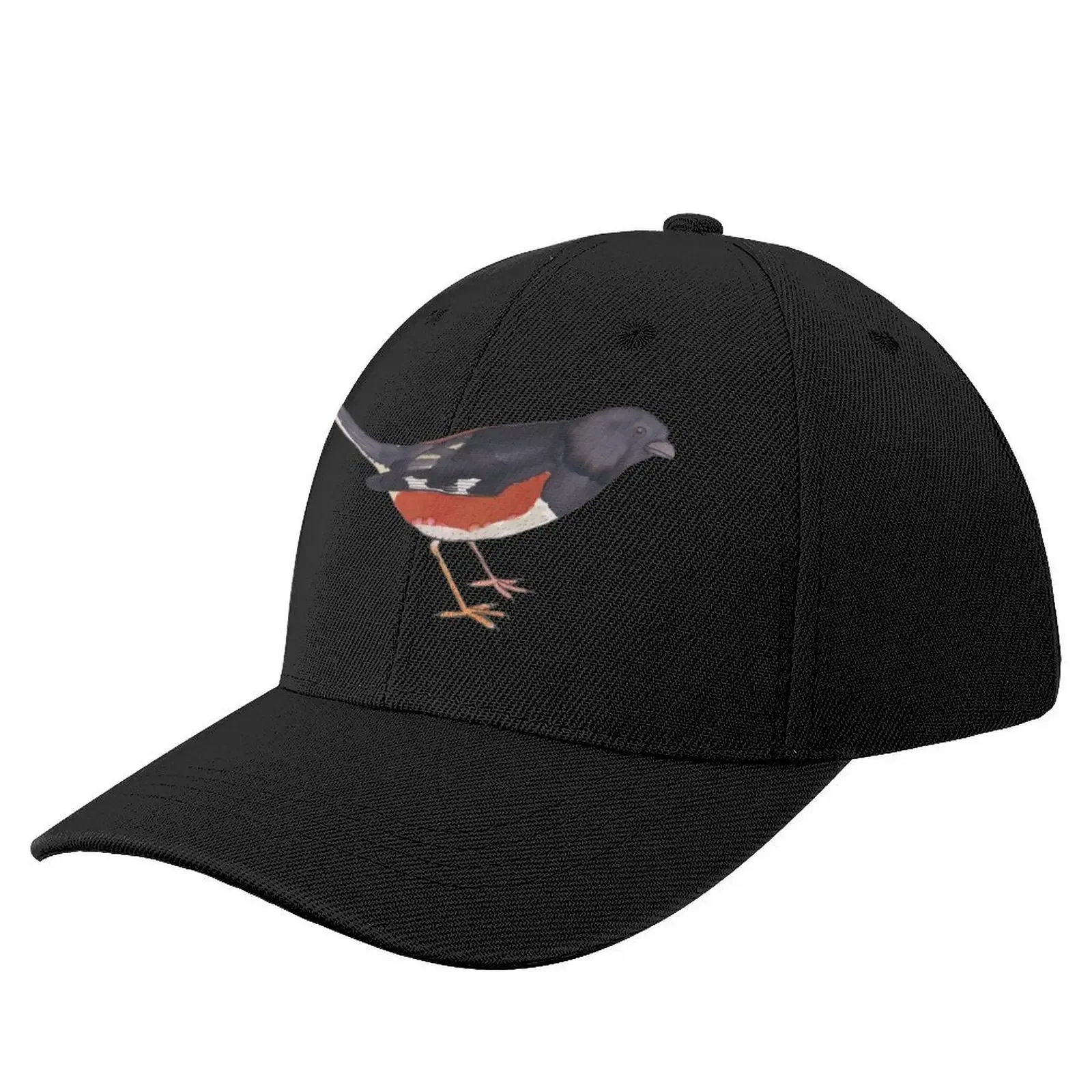 

Eastern Towhee bird species art Baseball Cap summer hat Rugby hats on offer Snap Back Hat Men's Women's