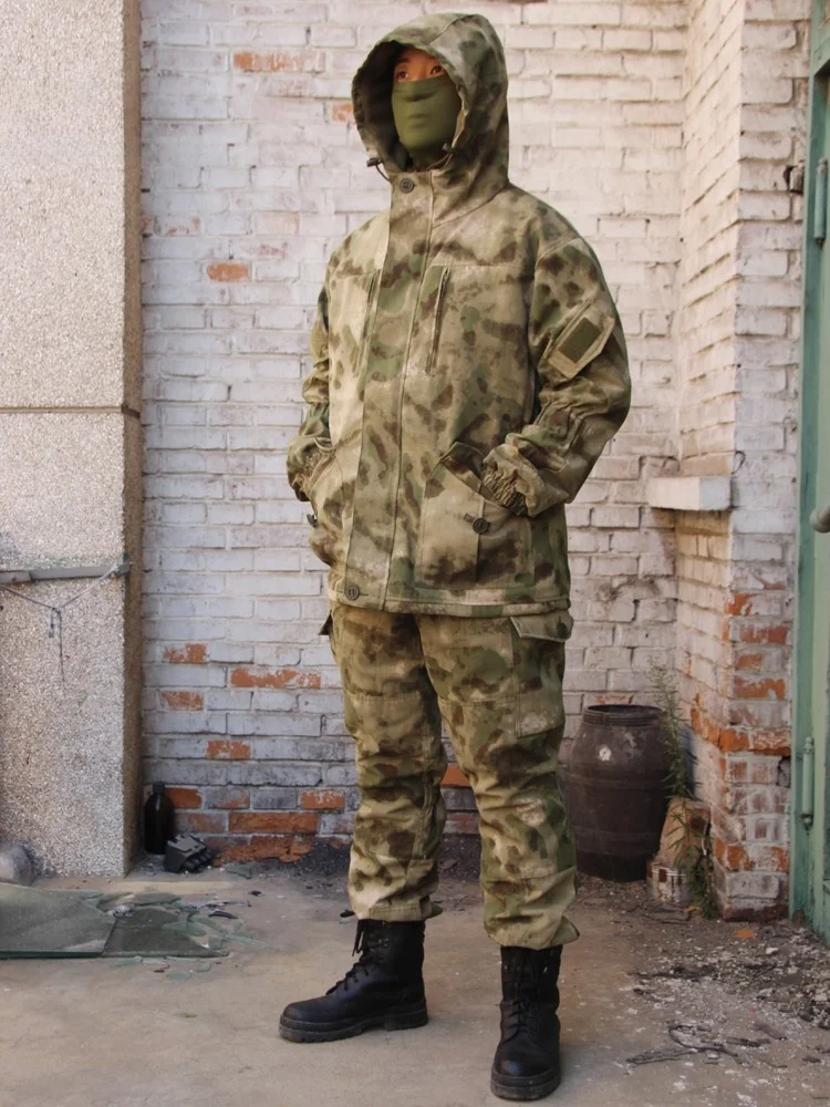 Era della Guerra Fredda Forze Speciali Russe GORKA Winter Fce Foderato Battle Jaet Outdoor Cover up Cappotto Pantaloni Lunghi ex Camouflage