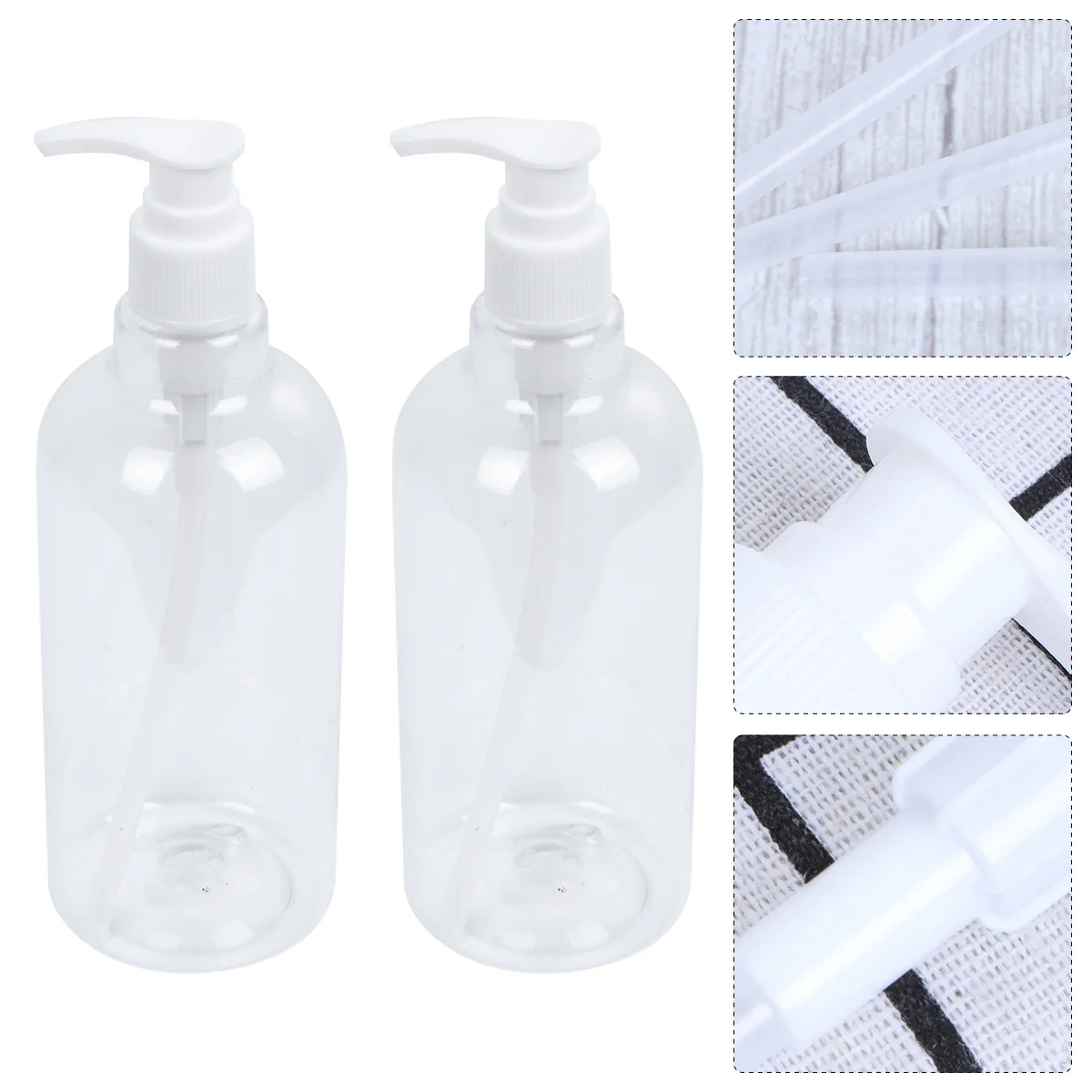 

8 Pcs Soap Dispenser Travel Spray Bottles for Hair Reusable Pump Refillable Shampoo