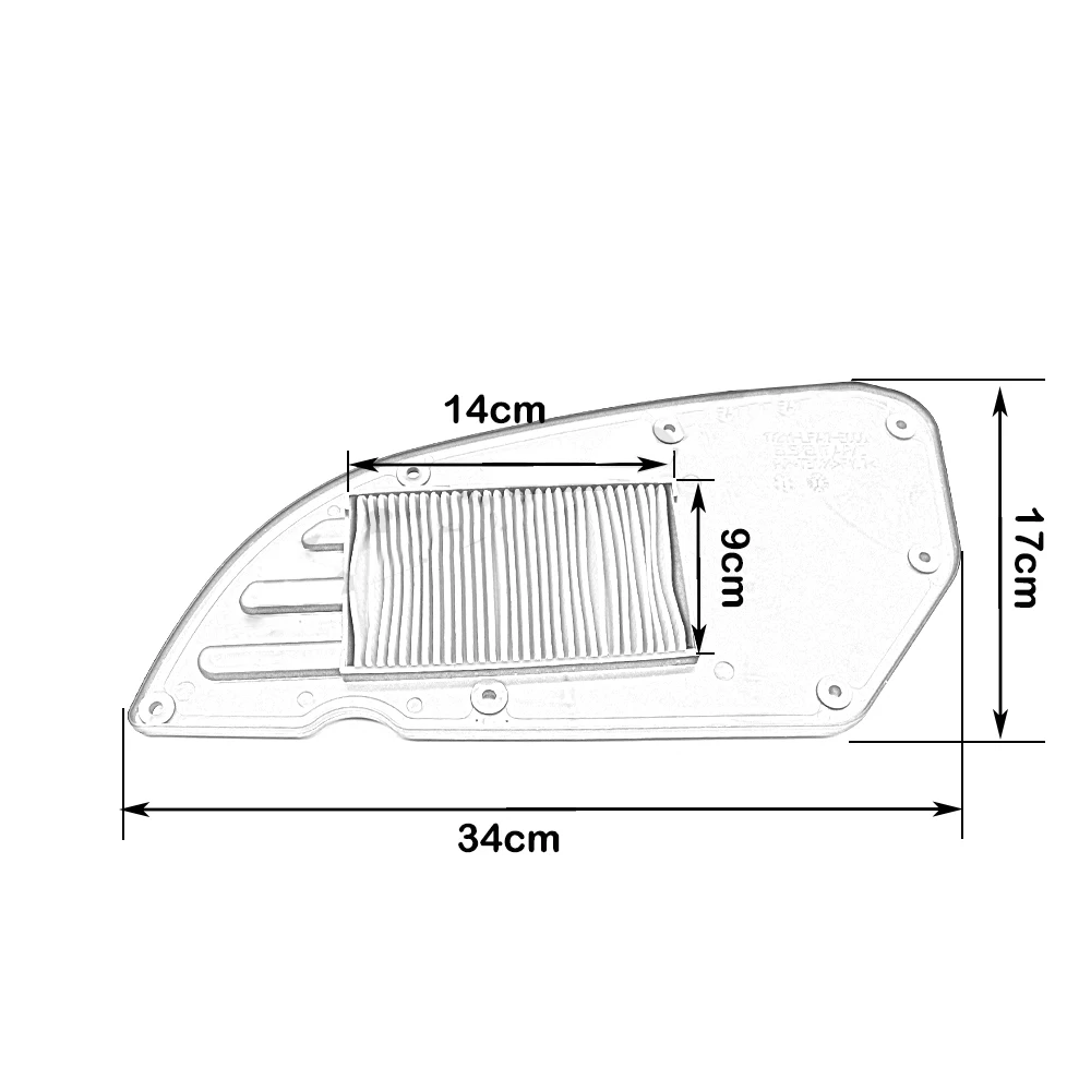 Motorcycle Air Intake Filter Cleaner Air Filter Element For KYMCO Downtown 350/350i/E4 300/300i Downtown350 Downtown300