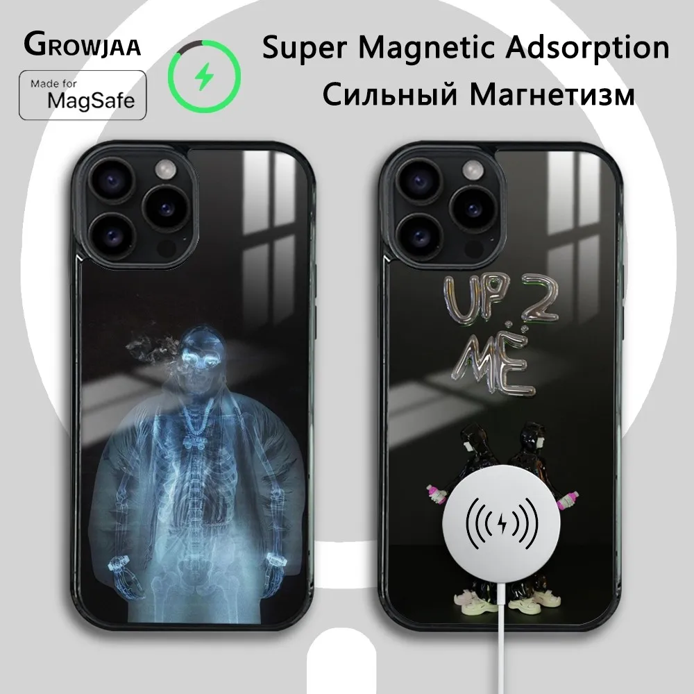 

Y-Yeat Rapper AfterLyfe Phone Case For iPhone 16 15 14 13 12 11 Pro Max Plus Mini New Magsafe Mirror Wireless Magnetic Cover