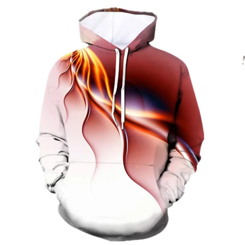 

2022 New Autumn and Winter Lightning Pattern Men's 3D Print Hoodie Sports Casual Sweatshirt Oversized Clothing