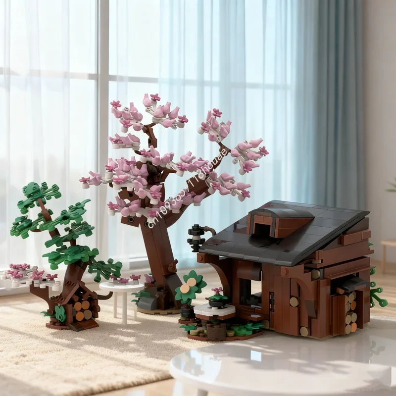 

Набор для сборки модели лесной хижины MOC из 724 деталей: конструктор, развивающая игрушка, идея для творчества, подарок на Рождество для детей