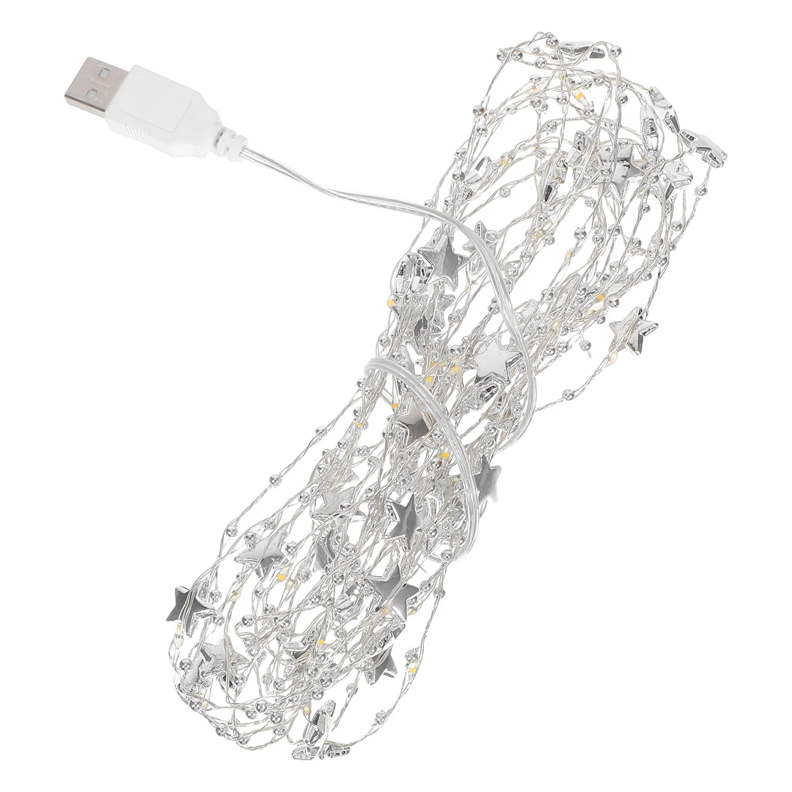 

Copper Wire Lights Star Shaped String Fairy Lights For Bedroom Christmas Wedding Party Decor Warm White Led Star Hanging