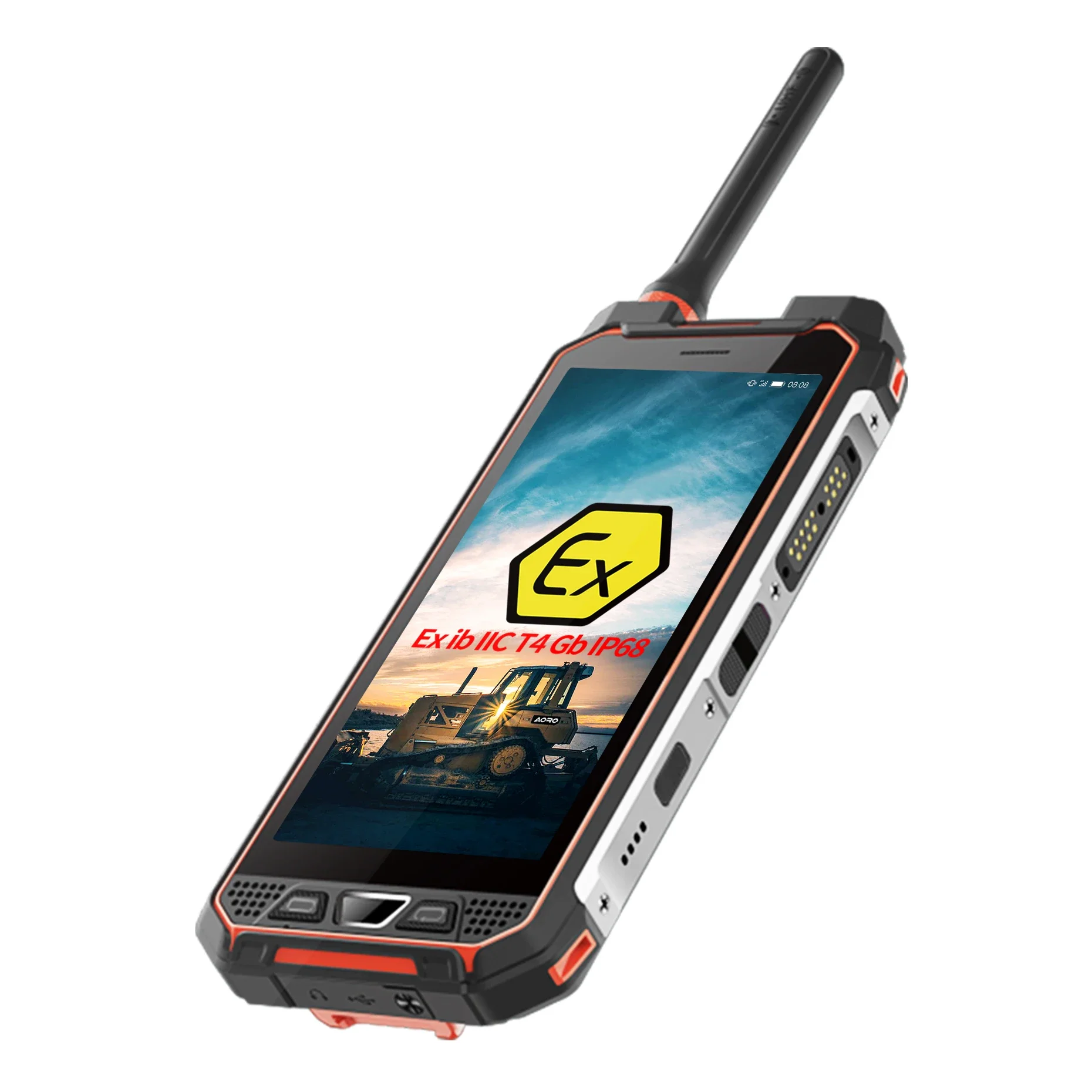 En Stock incassable huile et industrie chimique atex téléphones robustes talkie-walkie pratique gsm wcdma numérique dmr téléphone portable