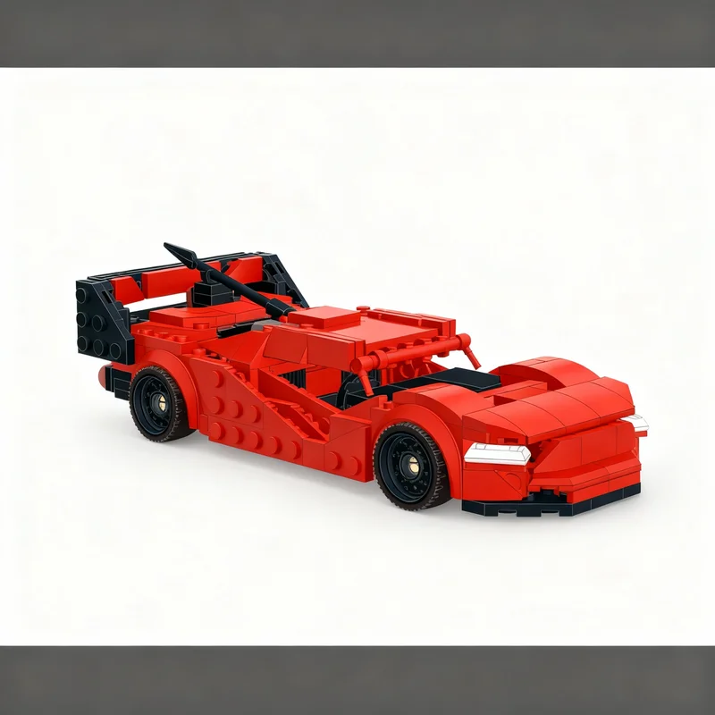 NEU 303-teiliges MOC City Champions Supersportwagen Roter Hypercar Modell Technik DIY Montage Bausteine Ausstellungsstück Geburtstagsgeschenk Heimdekoration