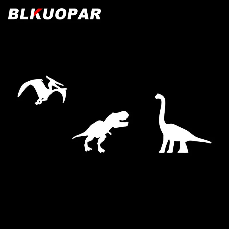 BLKUOPAR Dinosaur Family Reunion Car Stickers Animal Decals Occlusion Scratch Die Cut Fashion Waterproof Caravan ATV Styling