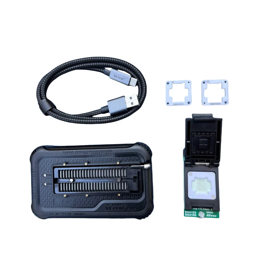 100% Originele T76 USB3.0 Universele Programmeur voor EEPROM NOCH NAND EMMC MCU GAL; Minpro/TL866II/T56 Vervanging + BGA153/169 adapter