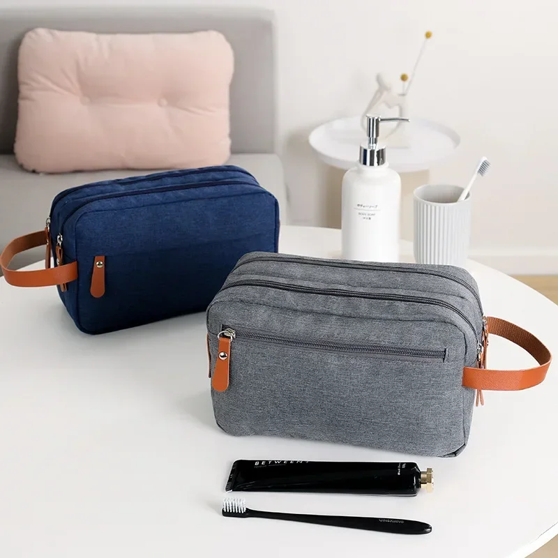 Man High Quality Make Up Bag Oxford Canvas Travel Toiletry Bag Organizer Waterproof  Women Wash Pouch Handbag Cosmetic Case