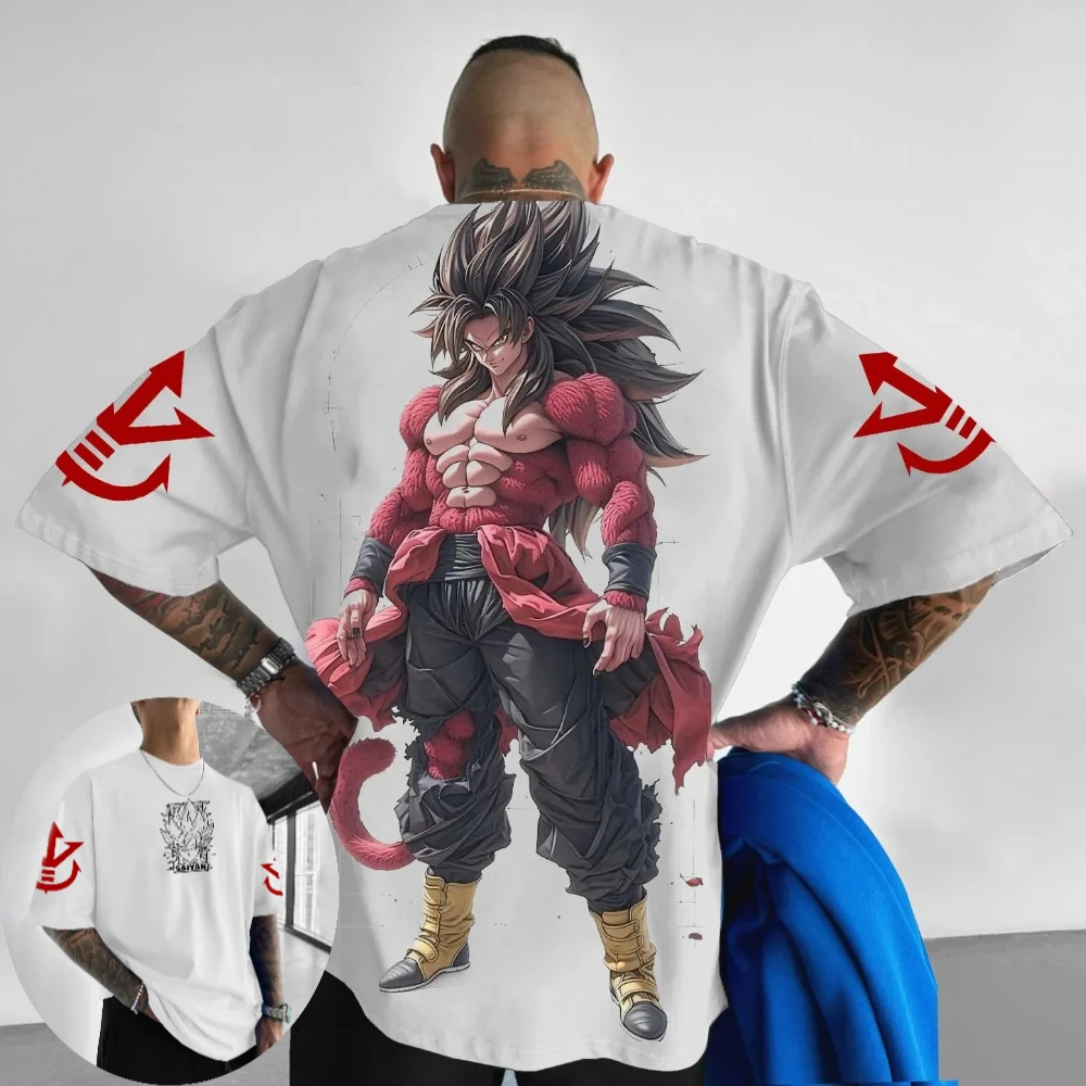 Camiseta Dragon Ball GT para hombre y mujer, camiseta de Anime Son Goku a la moda, camiseta informal de verano y primavera para niño, trajes de manga corta para padres e hijos