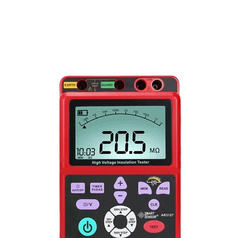 High Voltage Insulation Resistance Tester MEGOHMMETER 5000V Digital 2500V Electrical Ohmmeter Electronic Shaking Watch