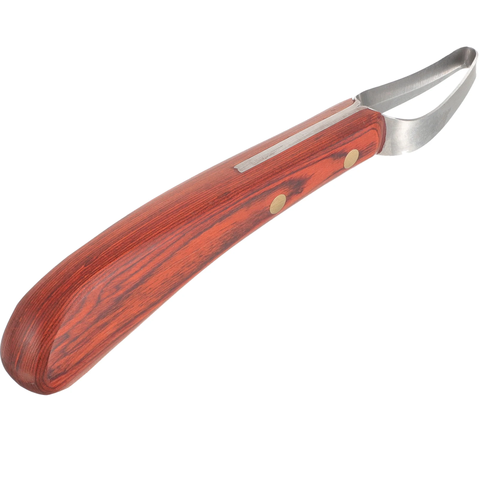 

Hoof Trimmer Compact Farrier Tool Ergonomic Horse Reusable Manganese Steel Blade Peach Wood Handle Durable Safe Wear
