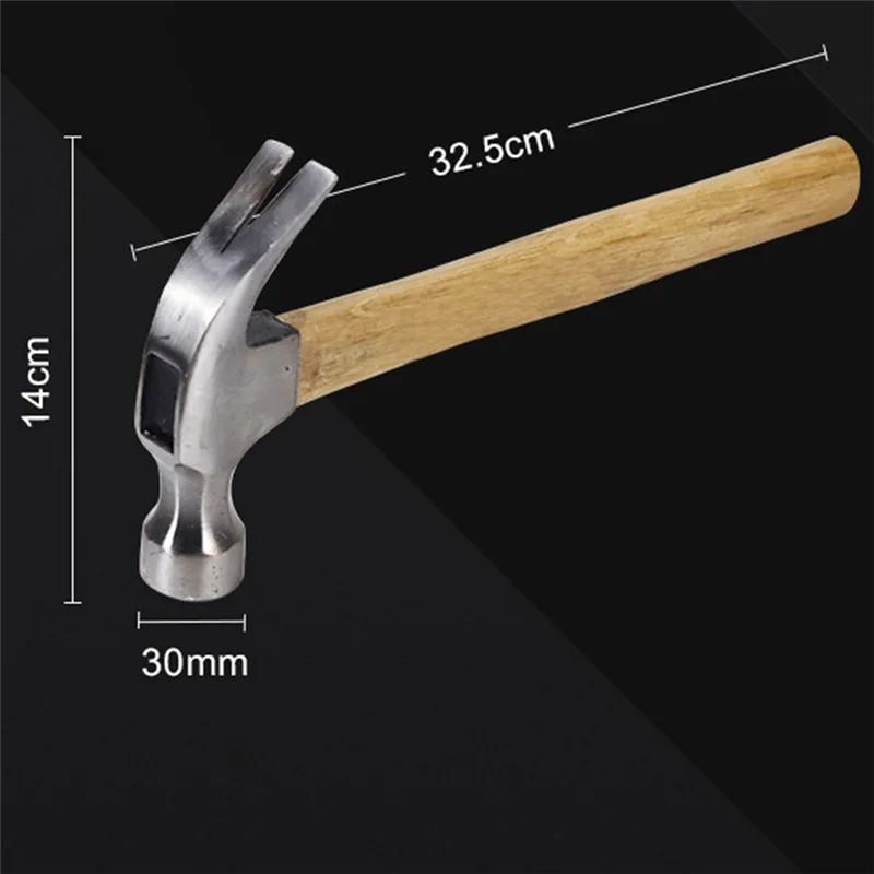 B45C สูงคาร์บอนเหล็ก Claw HAMMER งานไม้ Multi-Function Shock Absorption ไม้ Handle ความทนทานรถในครัวเรือนเครื่องมือ