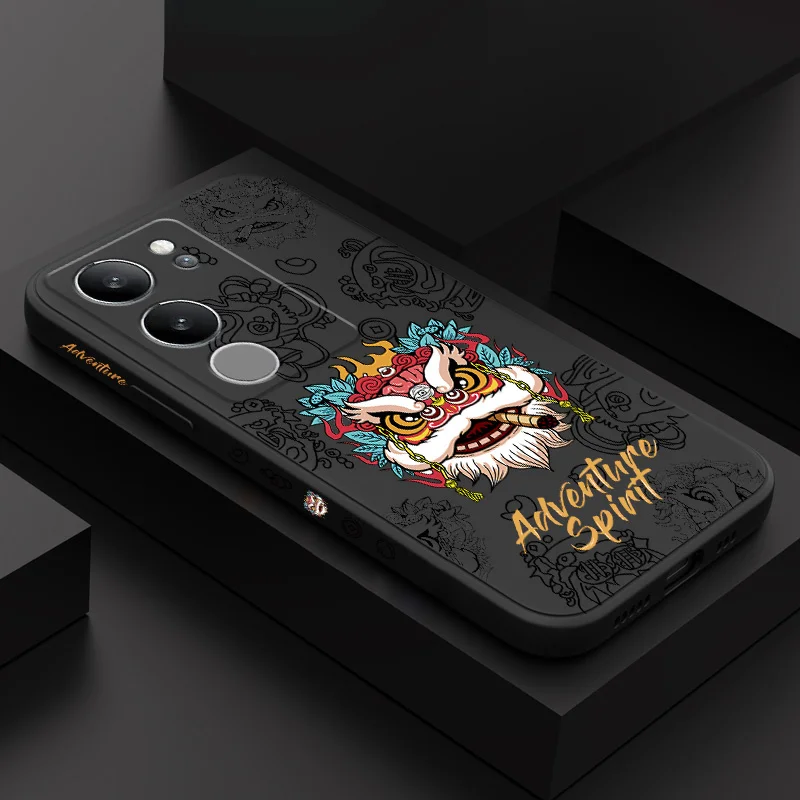 حالة الهاتف الأسد لفيفو ، غطاء سيليكون ، دخان ، V29 ، V29E ، V27 ، V27E ، V25 ، V25E ، V23 ، V23E ، V21 ، V20 ، S1 Pro ، 4G ، 5G