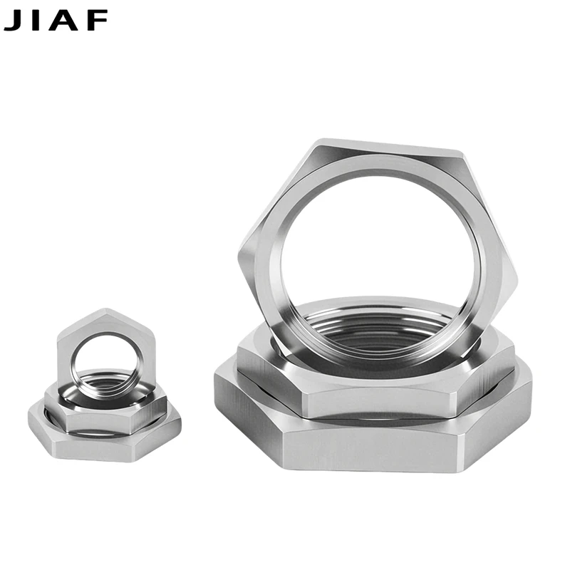 304 Stainless Steel Thin Hex Nut M8-M63 Fine Thread Lock Nut M20*1.5 Pitch1.5mm M22 M25 M32 G1/2 G3/4 G1 BSP Pipe Thin Nut 1Pcs