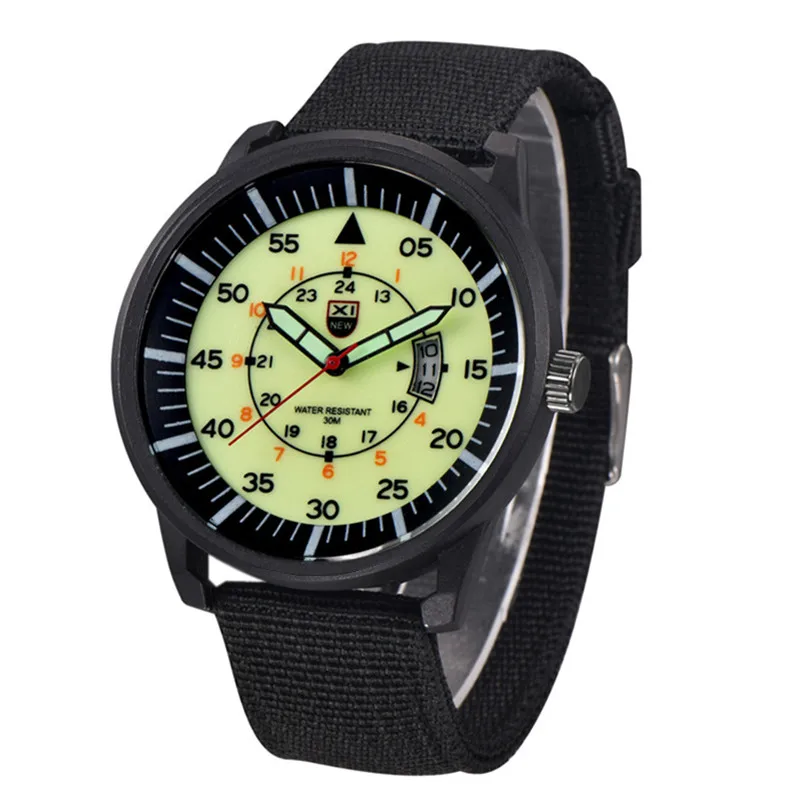 

5 шт./лот, оптовая продажа, мужские брендовые часы XINEW, черные студенческие модные нейлоновые часы, спортивные подарки, кварцевые часы с датой, Relogio Masculino