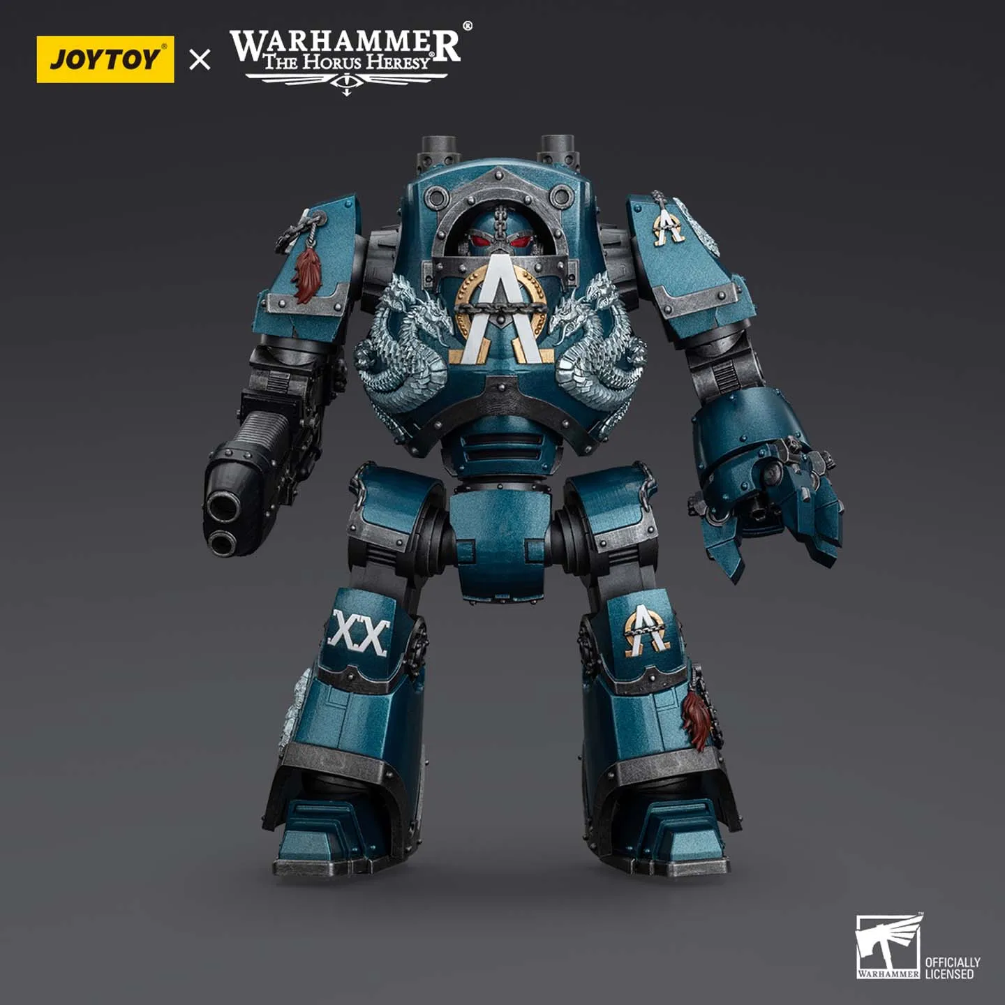 

JOYTOY Dark Source Warhammer Horus Rebellion Alpha Legion JT01109 Defiant Fearless Mech, оснащенная гравитационной плазменной пушкой 1:18