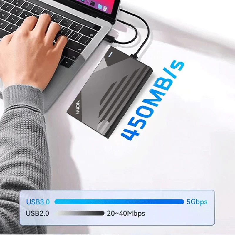 2.5 SSD Enclosure 5Gbps Hard Drive Case SATA to USB 3.1 Solid State Drive USB C UASP Hard Hisk Box HDD for WD Seagate Samsung