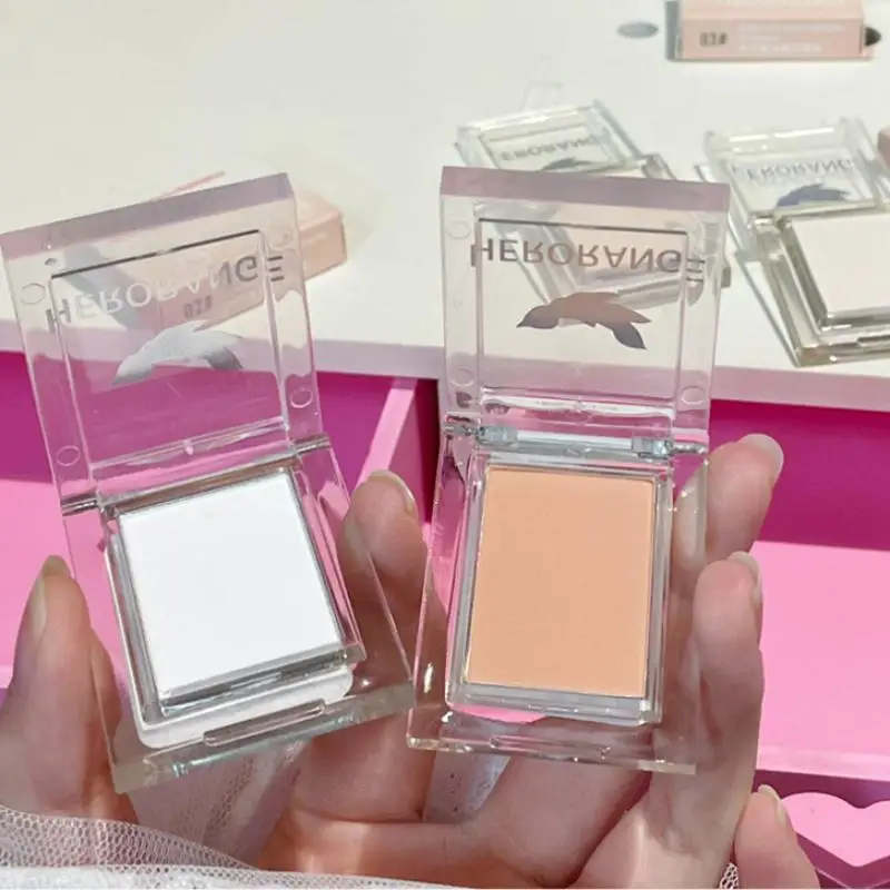 【Peace】HERORANGE Matte Monochrome Lidschatten-Palette Natural Light Highlighter Powder für empfindliche Augenkonturierung hellt auf