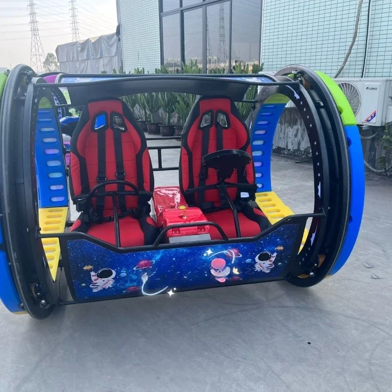 2025 new double tumbling car park leba car square electric amusement car night market stall happy