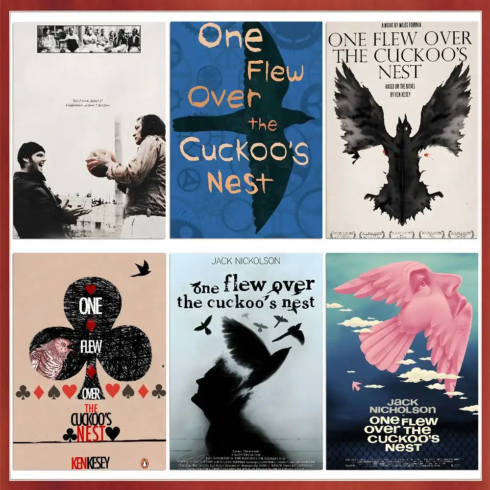 classic o-one flew over the cuckoos nest Poster Waterproof Wall Art Sticker For Bar Living Room Vintage Decor High Quality Print