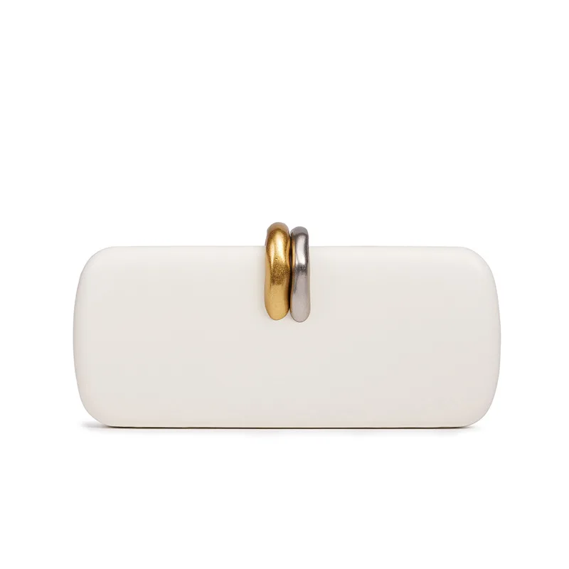 

Осенне-зимний новый европейский и американский ужин-клатч для женщин, акриловый однотонный клатч «сделай сам», с длинной цепочкой, металлическая закрытая принцесса