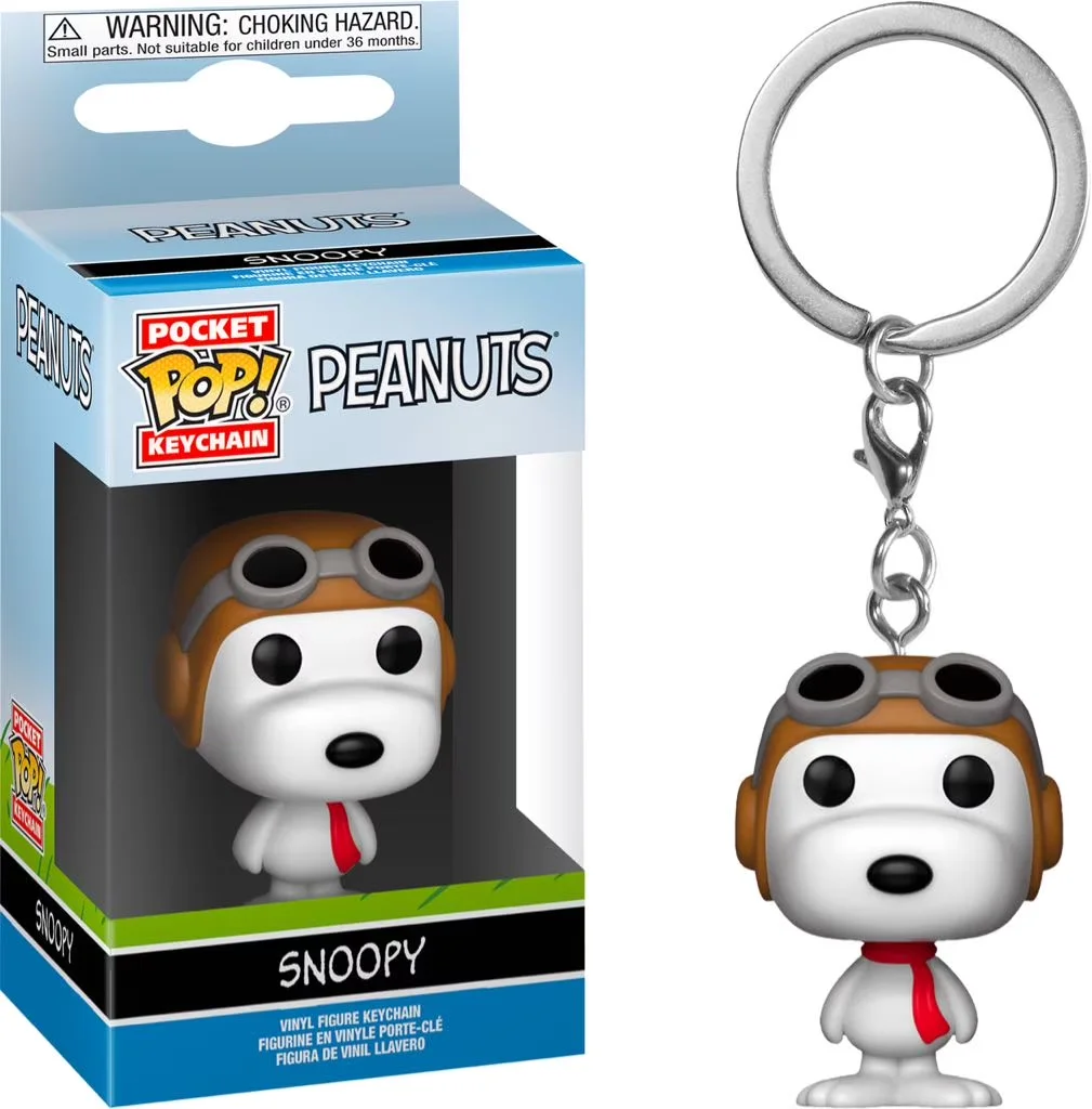 FUNKO POP New Keychain Toy Peanuts Charlie Brown SNOOPY Toy Figures Pocket POP Keychain Cute Collectible Pendants Model TOYS - view 3