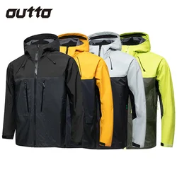 New Contrasting Color Assault Suit Men Women Outdoor Hiking Sports Climbing Jacket Windproof Waterproof Couple Hooded Jackets