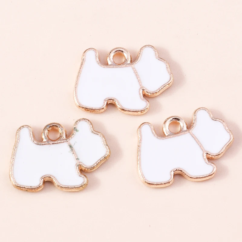 20 Stück Cartoon-Tier-Hunde-Anhänger, Emaille-Pfotenabdruck-Charms für Schmuckherstellung, Ohrringe, Halsketten, Armbänder, DIY-Geschenke – Detail 33
