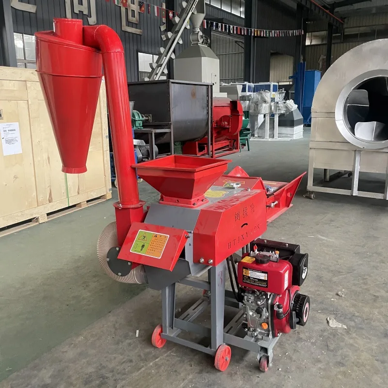 Factory Direct Mobile Hammer Mill Feed Crusher Electric Corn Grain Straw Grinder Machine For Cattle Pig Chicken Livestock Feed