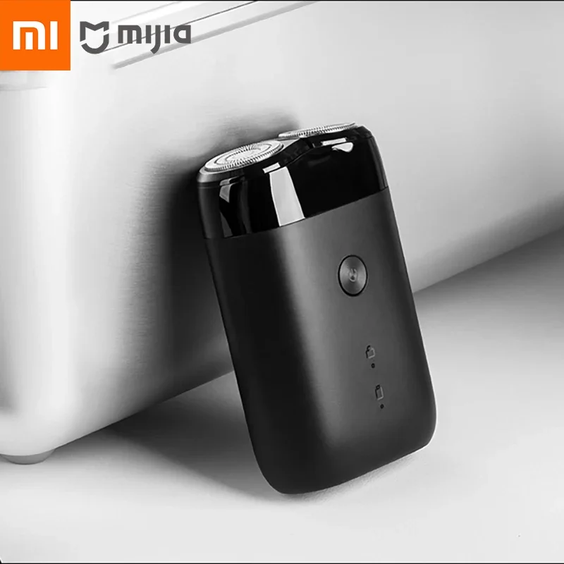 Xiaomi mijia s100 barbeador elétrico lâmina dupla portátil seco molhado navalha aparador de barba cortador usb recarregável para homens navalhas máquina