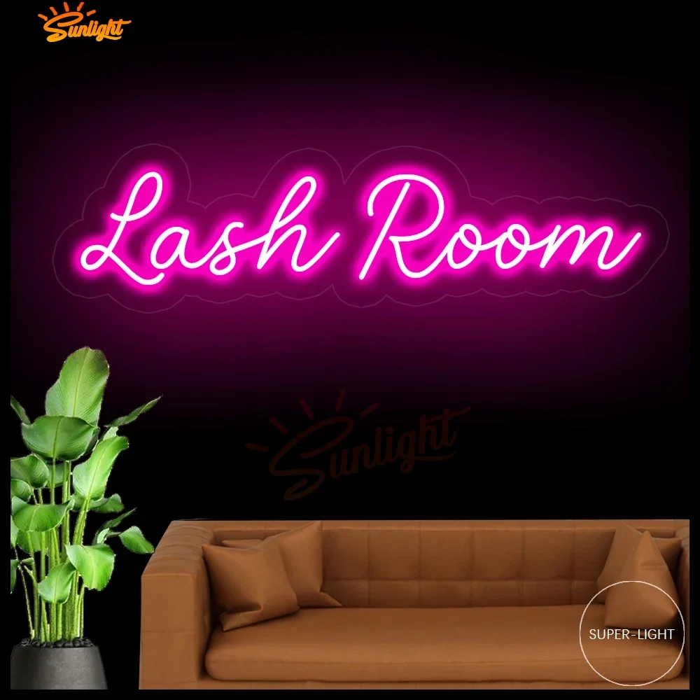 Lash Room 80x23cm Custom LED Neon Sign Beauty Salon Beauty Room Neon Light Wall Decor Hair Nail Room Salon Studio Lashes Decor