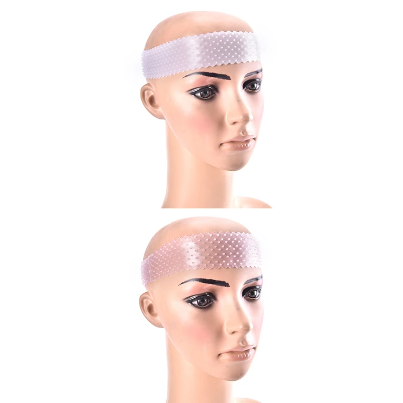 New#1PC Non Slip Wig Grip Headband Transparent Silicone Wig Band Wig Secure Wig Gripper