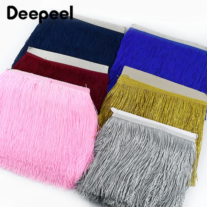 

5/10Meters Tassel Fringe Trim 15cm Long Fringes Trims Wedding Dress Clothes Latin Dance Skirt Sewing Trimming Ribbon Accessories