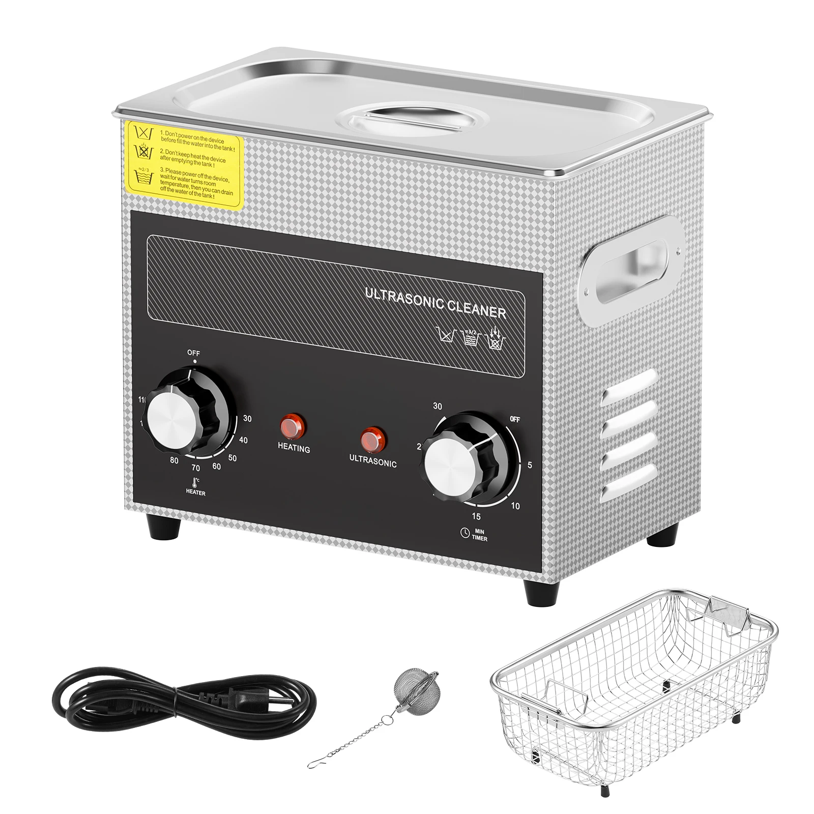 2L 3L 6L 10L 15L 30L sonic Cleaner with Heater Timer Stainless Steel Sonic Cleaner for Lab Tools Metal Parts Auto Engine