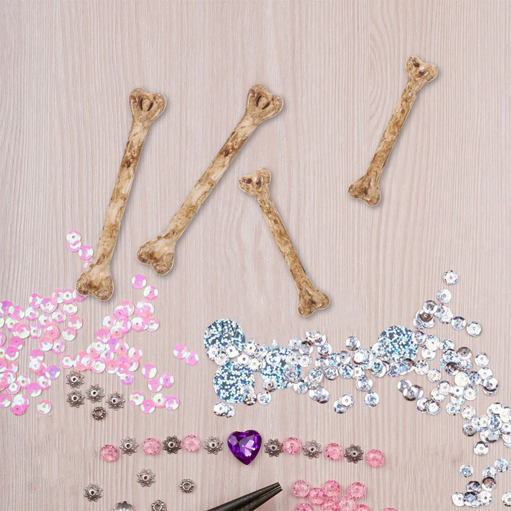 10 قطع صغيرة وهمية العظام الاصطناعية DIY بها بنفسك هالوين الديكور المزحة الدعامة البلاستيك العظام سحر متعددة الأغراض الحرفية الديكور #2