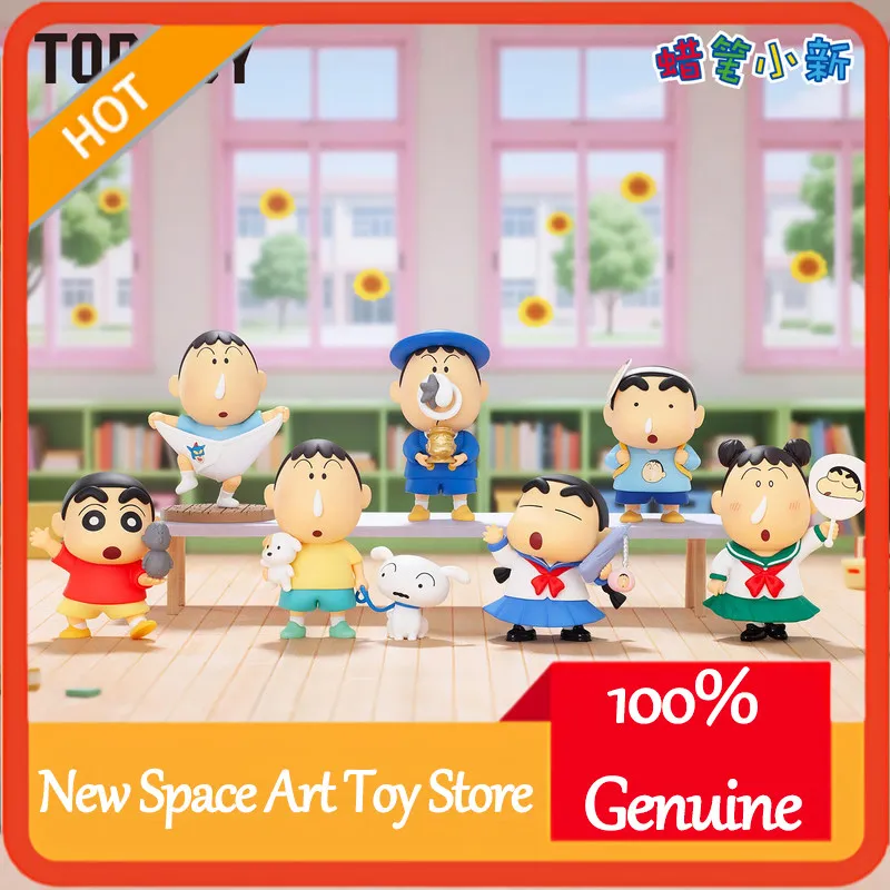 

Toptoy Crayon Shin Chan My Silly Friends Series Figure Blind Box Cute Goofy Collectible Model Desktop Ornament Gift For Fans