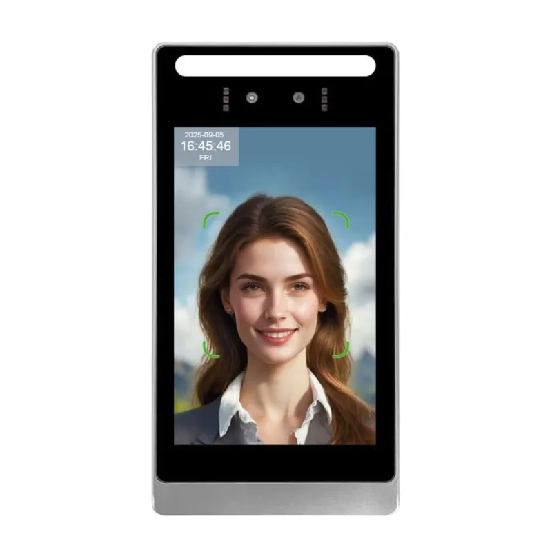8 Inch Android AI Face Recognition Night Vision Access Control Time Attendance Machine