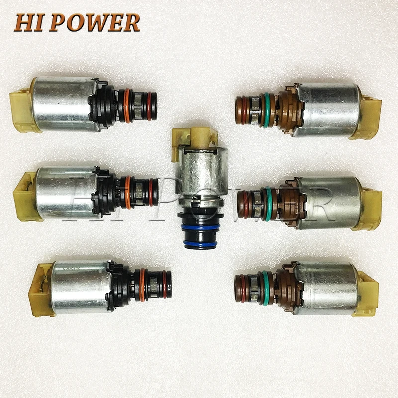 Original 6F35 Transmission Clutch Valve body Solenoids 7pcs For Escape Fusion Tribute Marinet Milan Gearbox Solenoids