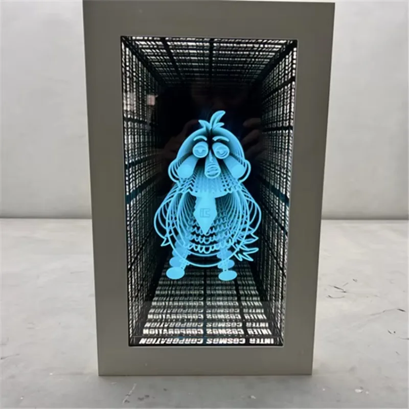 LED Infinity 3D Mirror Building Office Wedding Home Taxi Car Hotels Bar Mall Park Companies Hospitals Advertising Customizable view 2