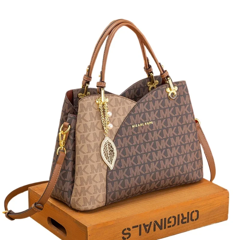 New Trendy Casual Big Tote Bag Large Capacity Bag for Women with High Quality Leather Material Shoulder Bag