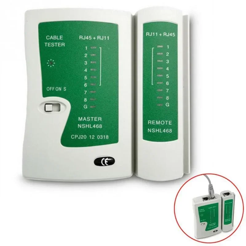 Probador de Cable de red RJ45, RJ11, RJ12, Cat5, Cat6, UTP, LAN, Detector de línea telefónica, herramienta de seguimiento