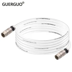 Solid copper Double Shielded DH RG6 Coaxial Cable F Type Male Connector Audio Video Satellite TV Cable Digital  Antenna Internet