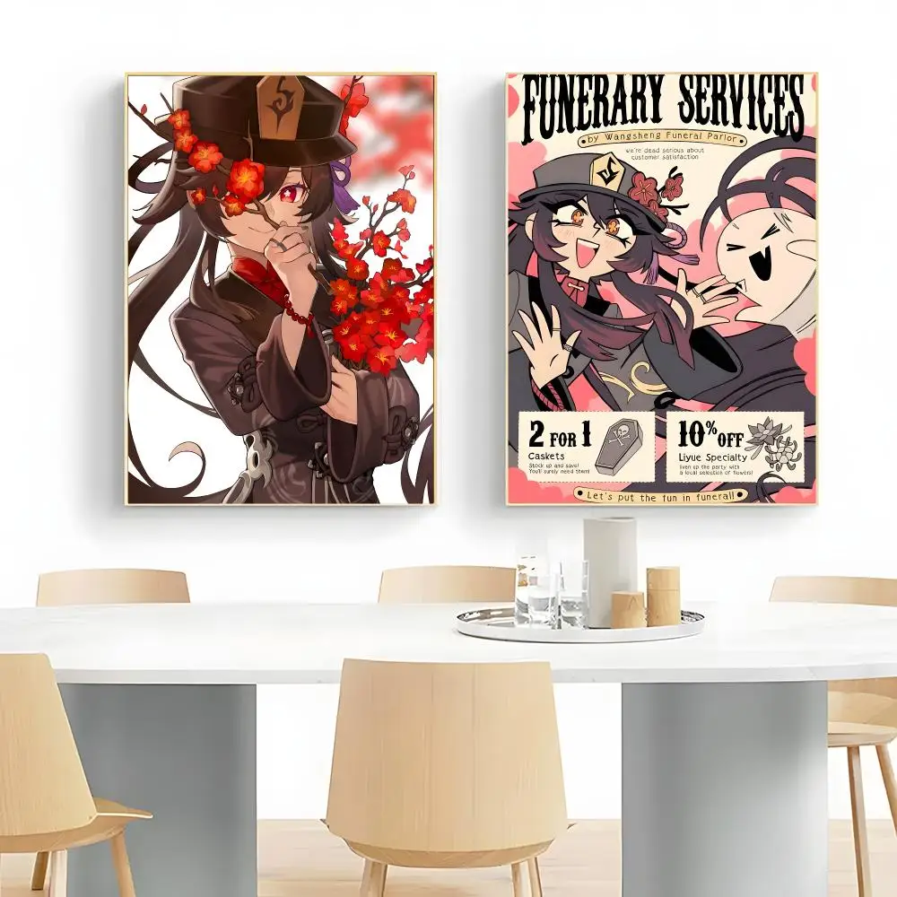 Fantasy Character H-hu T-tao Poster Wall Art Print Decorative Mural Home Decor Gift Unframed