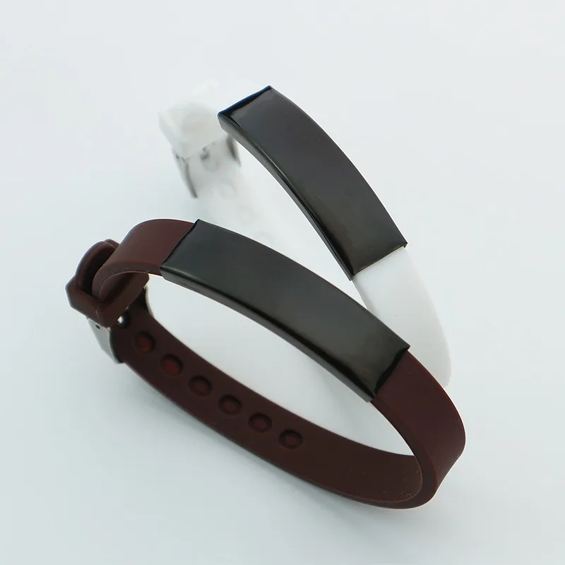 New Fashion Men's Silicone Bracelet for Men Bracelet Watch Strap Rubber Replacement Bracelet Watch Band for Sport Wristband