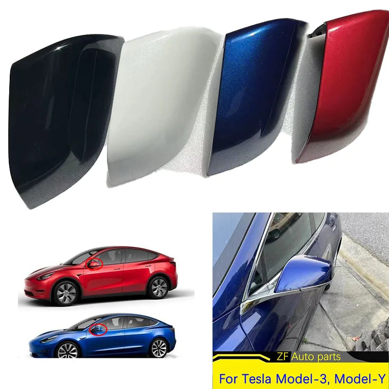 

For Tesla Model 3 Model Y Car Rearview Mirror Cover Auto Exterior Accessories ABS Door Side Rear View Mirror Shell Replacement