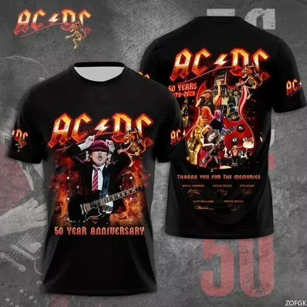 2025 Rock Band T-shirt 3D Printed Quick Drying Sports Breathable Men's Round Neck T-shirt image 6