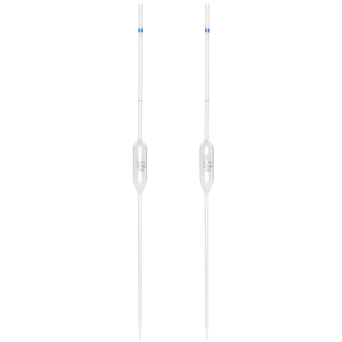 

2Pcs Glass Pipette Single Line Measuring Pipet Heat Resistant Eco Friendly Experimental Straw Big Belly Straw