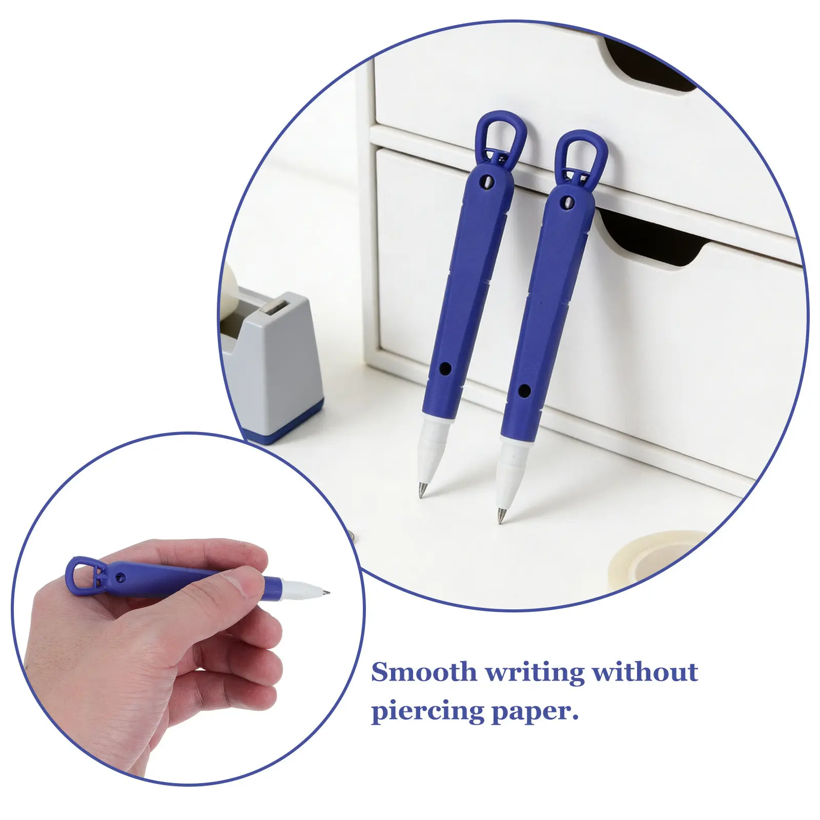 4Pcs Silicone Anti-Swallow Safety Pen 4.5 Inch Secure Writing Tool for Prisons Jails Mental Health Hospitals Detention Centers