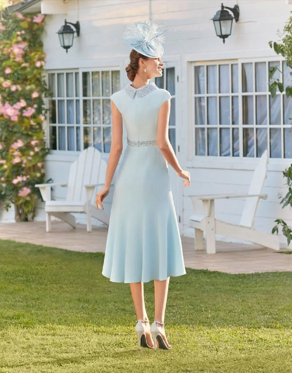 Beauty  Plus Size Evening Mother Of The Bride Dresses A LIine Beading Mother Dresses For Weddings With Coat